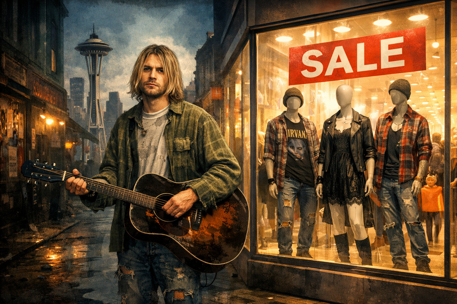Grunge: fra motkultur i Seattle til klessalg i 2026